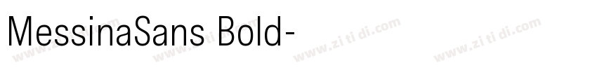 MessinaSans Bold字体转换